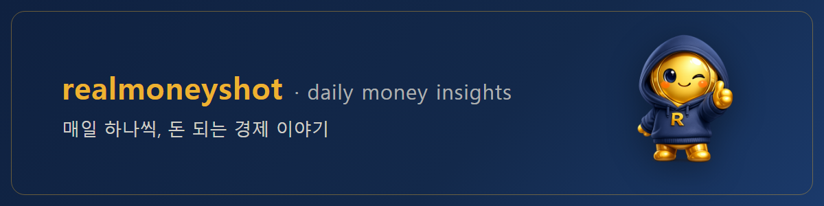 realmoneyshot - 매일 하나씩 돈 되는 경제 이야기